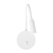 Nova Luce Jaco - Nachttischlampe - 10 x 3 x 44 cm - 3W LED inkl. - weiß