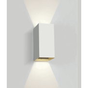 ONE Light Outdoor Wall Dark Lights - Außenwandleuchte - 9 x 6,8 x 16,6 cm - 2 x 3W LED inkl. - IP54 - weiß