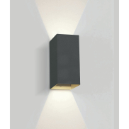 ONE Light Outdoor Wall Dark Lights - Außenwandleuchte - 9 x 6,8 x 16,6 cm - 2 x 3W LED inkl. - IP54 - anthrazit