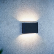 Nordlux Kinver - Außenwandleuchte - 17,5 x 9 x 3 cm - 2 x 6W LED inkl. - IP54 - schwarz