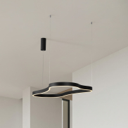 Nova Luce Dussa - Hängelampe - 66 x 150 x 120 cm - 61W dimmbar LED inkl. - sand schwarz