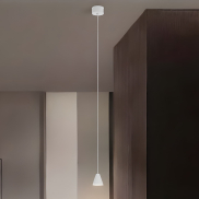 Nova Luce Irmos - Hängelampe - Ø 6 x 191 cm - 5W LED inkl. - Sand Weiß