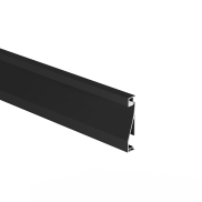 KLUS Olis - Aluminium-Sockelleistenprofil - 1,4 x 8 cm - schwarz