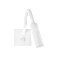 Nova Luce Madison - Wandleuchte mit Schalter - 8 x 8 x 32 cm - 3W LED inkl. - weiß