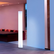 New Garden Fity 160 - Stehleuchte für den Außenbereich - Ø 19 x 160 cm - 20W LED inkl. - IP65 - weiß - Lichtfarbe kaltweiß