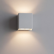 Nova Luce Elio - Außenwandleuchte - 11,4 x 13 x 6,2 cm -  12W LED inkl. - IP65 - Sand Weiß