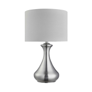 Searchlight Touch - Tischleuchte - Ø 24 x 40 cm - 3 Stufen dimmbar - Messing antik und creme