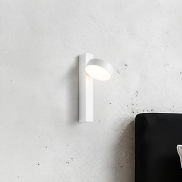 VK Lighting Lopi  - Leselampe mit Schalter - Ø 9,8 x 29,8 cm - 8W LED inkl. - Weiß