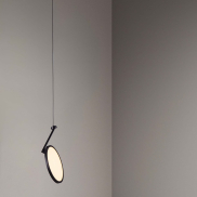 Nova Luce Opi - Hängelampe - Ø 20 x 260 cm - 14W LED inkl. - sand schwarz