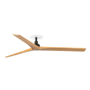 Faro Klim L - Deckenventilator mit Einbaufassung - Ø 150 cm - matt schwarz und Kiefer