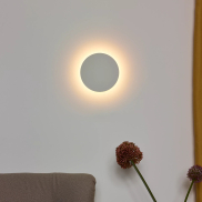 Lucide Eklyps Led - Wandleuchte - Ø 15 x 3 cm - 6W LED inkl. - Weiß