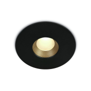 ONE Light COB Range Einbaustrahler - Ø 88 mm, Ø 75 mm Einbaumaß - 8W LED inkl. - IP54 - schwarz