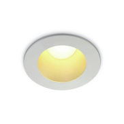 ONE Light Dark Light Pro Range - Einbaustrahler - Ø 95 mm, Ø 75 mm Einbaugröße - 8W LED inkl. - Weiß und Messing