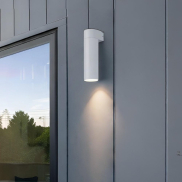 Nova Luce Lusy - Außenwandleuchte - Ø 5 x 20 x 7 cm - 5W LED inkl. - IP65 - Sand Weiß