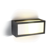 ONE Light Outdoor E27 Square - Außenwandleuchte - 25 x 10 x 11 cm - IP54 - anthrazit