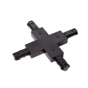 Lucide Track X-Kupplung - 1-Phasen-Schienensystem - 230V - Schwarz