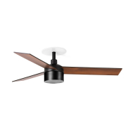 Faro Rudder Tek 3 S - Deckenventilator mit Licht und Einbaufassung - Ø 106 cm - matt schwarz - 2700K