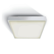 ONE Light LED Plafo Outdoor Square - Deckenleuchte für den Außenbereich - 22,1 x 22,1 x 5,7 cm - 16W LED inkl. - IP65 - weiß