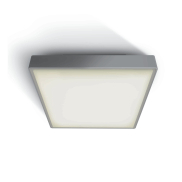 ONE Light E27 Plafo Outdoor Square - Deckenleuchte für den Außenbereich - 29,5 x 29,5 x 10,5 cm - IP65 - grau