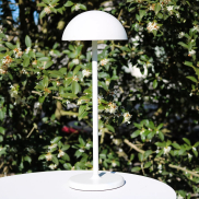 Lucide Joy - wiederaufladbare Tischleuchte - Ø 12 x 32 cm - 1.5W dimmbare LED inkl - IP54 - weiß