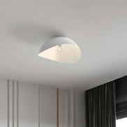 Nova Luce Opsi - Deckenleuchte - Ø 50 x 24 cm - Sand Weiß
