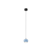 Nova Luce Conga - Hängelampe - Ø 9,6 x 140 cm - 13W LED inkl. - hellblau