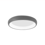 Nova Luce Albi - Deckenleuchte - Ø 41 x 8,5 cm - 32W dimmbare LED inkl. - sandgrau