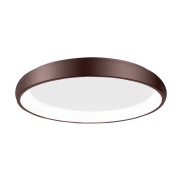 Nova Luce Albi - Deckenleuchte - Ø 61 x 8,5 cm - 50W dimmbare LED inkl - braun