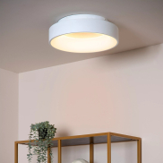 Lucide Mirage - Deckenleuchte - Ø 38 x 11,5 cm - 22W dimmbare LED inkl - weiß