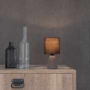 Nova Luce Zero - Tischleuchte - Ø 12 x 22,5 cm - grau und schwarz