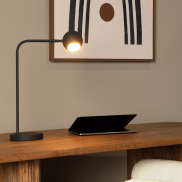 Lucide Comet - wiederaufladbare Tischleuchte - 30,2 x 15 x 49,6 cm - 3 Stufen Dimmer - 3W dimmbare LED inkl. - schwarz