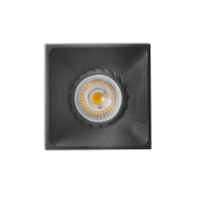 Faro Neon - Einbaustrahler - 75 x 75 mm, 70 x 70 mm Einbaumaß - mattschwarz