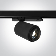 ONE Light Zoomable - Stromschienenstrahler - 3-Phasen-Schienensystem - Ø 7,5 x 12 cm - 30W LED inkl. - schwarz