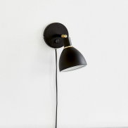 Nordlux Ray 12 - Wandleuchte mit Schalter - 12 x 20 cm - schwarz