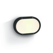 ONE Light Round E27 Outdoor - Außen-Decken-/Wandleuchte - 27,3 x 8 x 18,1 cm - IP54 - schwarz