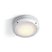 ONE Light Round E27 Outdoor - Außen-Decken-/Wandleuchte - Ø 26,5 x 8,8 cm - IP54 - weiß