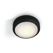ONE Light Round E27 Outdoor - Außen-Decken-/Wandleuchte - Ø 26,5 x 8,8 cm - IP54 - schwarz