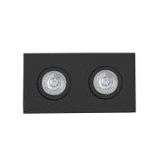 Faro Radon - Einbaustrahler - 180 x 92 mm, 170 x 80 mm Einbaumaß - mattschwarz