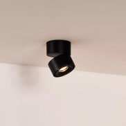 Lucide Yumiko - Aufbaustrahler 1L - Ø 7,8 x 8,2 cm - 8W dimmbare LED inkl - schwarz