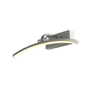 Searchlight Santorini - Wandleuchte - 40 x 9 cm - 9W LED inkl - satiniert silber und chrom