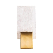 Maxlight Vetro - Wandleuchte - 13 x 5,5 x 30 cm - 3W LED inkl - gebürstetes Gold