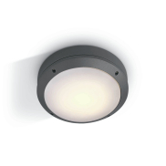 ONE Light Round E27 Outdoor - Außen-Decken-/Wandleuchte - Ø 26,5 x 8,8 cm - IP54 - anthrazit