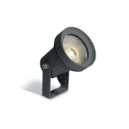 ONE Light GU10 Garden Round - Bodenstrahler auf Erdspieß - Ø 7,5 x 12,5 cm - IP65 - anthrazit
