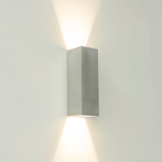 Artdelight Vegas - Wandleuchte - 8 x 8 x 25 cm - 2 x 4W dimmbare LED inkl. - IP65 - Aluminium