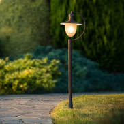Lucide Aruba - Gartenleuchte - 25 x 28,5 x 110 cm - IP44 - rostbraun