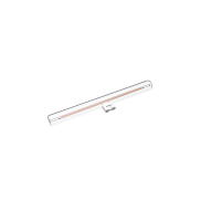 Daylight Italia LED-Lampe - Linea klar - Ø 3 x 30 cm - S14d - 6W dimmbar - 2700K - transparent