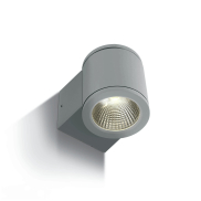 ONE Light Outdoor Wall Cylinders - Außenwandleuchte - 8 x 10,6 x 9 cm - 6W LED inkl. - IP54 - grau