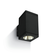 ONE Light Outdoor Wall Cylinders Up & Down Beam - Außenwandleuchte - 8 x 11,4 x 14,4 cm - 2 x 6W LED inkl - IP54 - schwarz