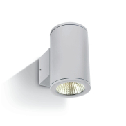 ONE Light Outdoor Wall Cylinders Up & Down Beam - Außenwandleuchte - 8 x 10,6 x 13,8 cm - 2 x 6W LED inkl. - IP54 - weiß