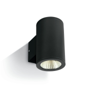 ONE Light Outdoor Wall Cylinders Up & Down Beam - Außenwandleuchte - 8 x 10.6 x 13.8 cm - 2 x 6W LED inkl - IP54 - schwarz